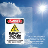 Impact Hazard Descending Platform