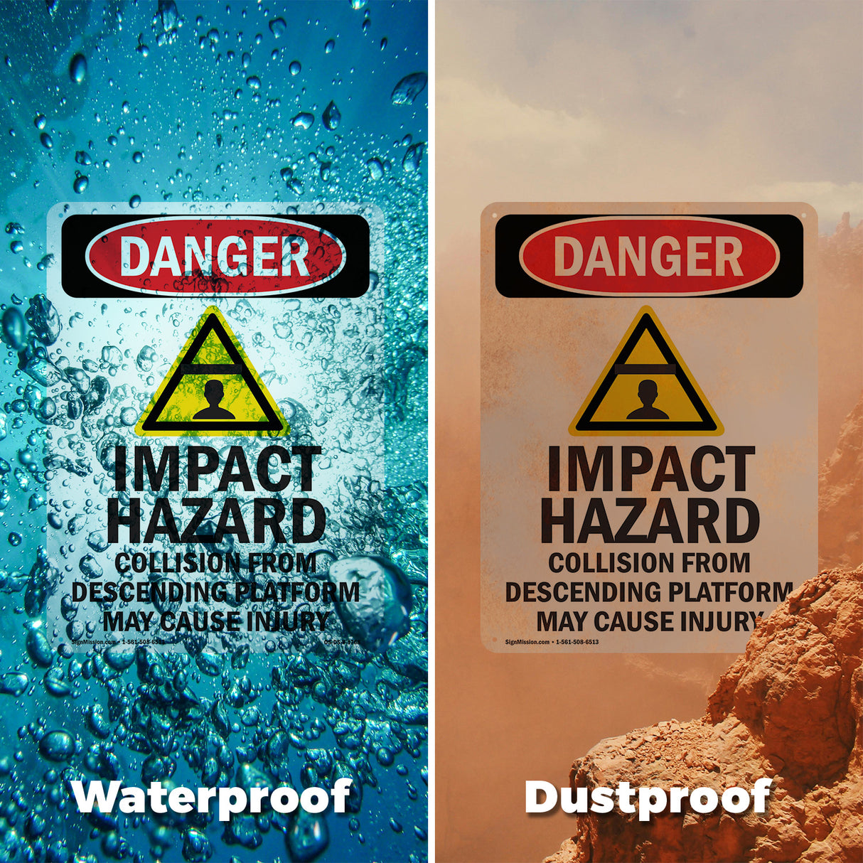 Impact Hazard Descending Platform