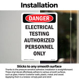 Electrical Testing Authorized Persons Only