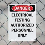 Electrical Testing Authorized Persons Only