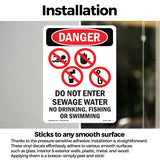 Do Not Enter Sewage Water