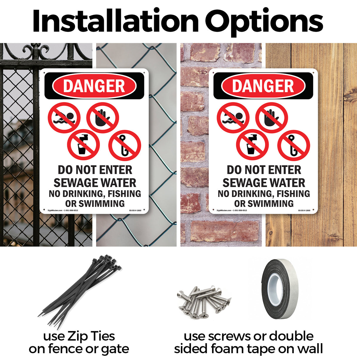 Do Not Enter Sewage Water