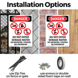 Do Not Enter Sewage Water