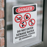 Do Not Enter Sewage Water