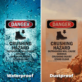 Crushing Hazard Outriggers Stand Clear