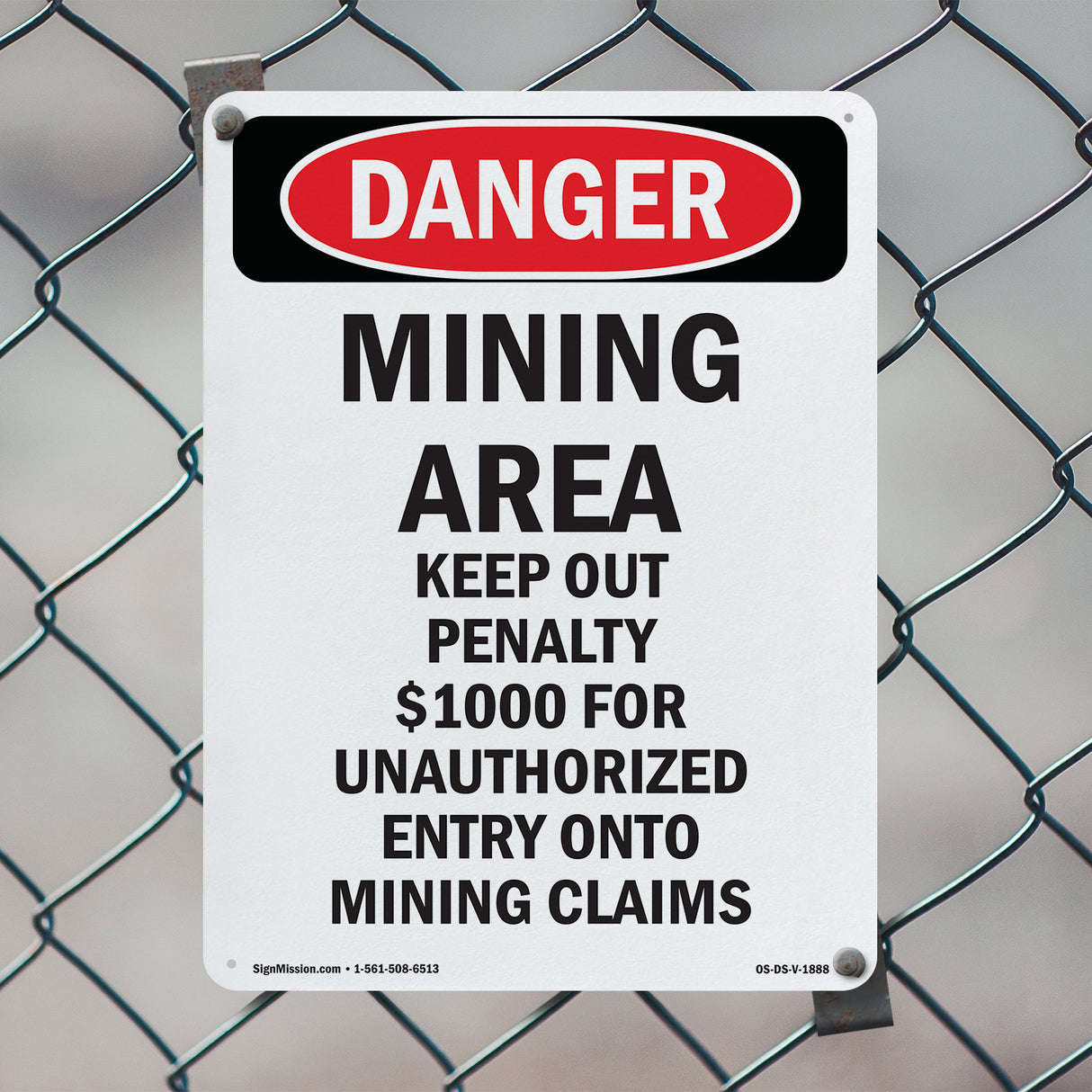 Mining Area Keep Out