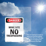 Mine Site No Trespassing