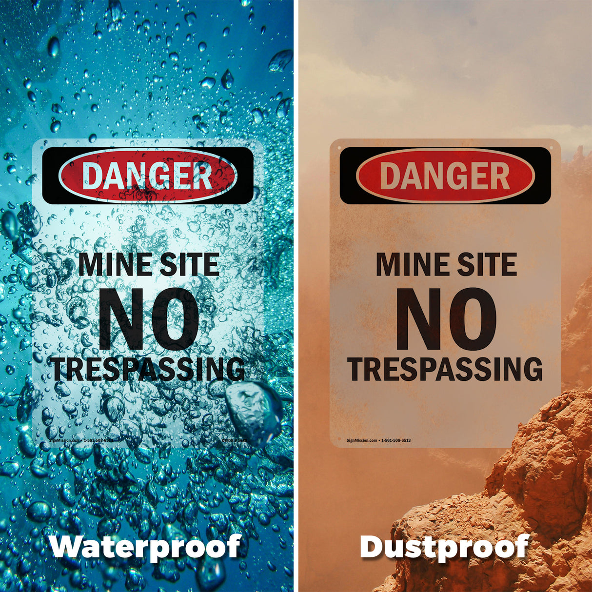 Mine Site No Trespassing