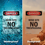 Mine Site No Trespassing