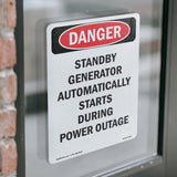 Standby Generator Automatically Starts During
