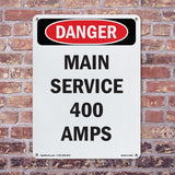 Main Service 400 Amps