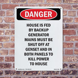 House Is Fed By Backup Generator Mains Must