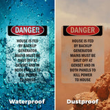 House Is Fed By Backup Generator Mains Must