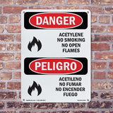 Acetylene No Smoking No Open Flames