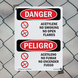 Acetylene No Smoking No Open Flames