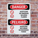 Acetylene No Smoking No Open Flames