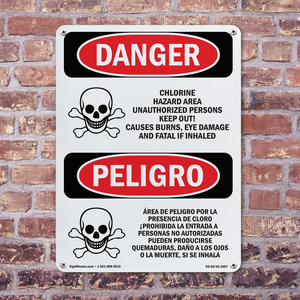 Chlorine Hazard Area