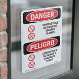 Combustible No Smoking Or Open Flames