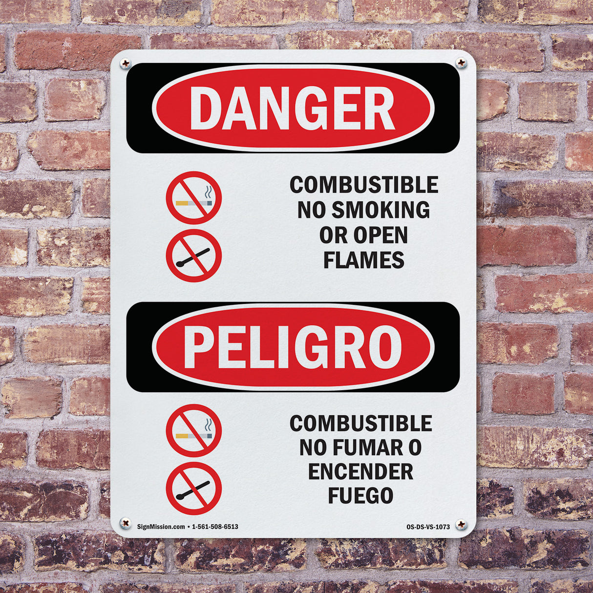 Combustible No Smoking Or Open Flames