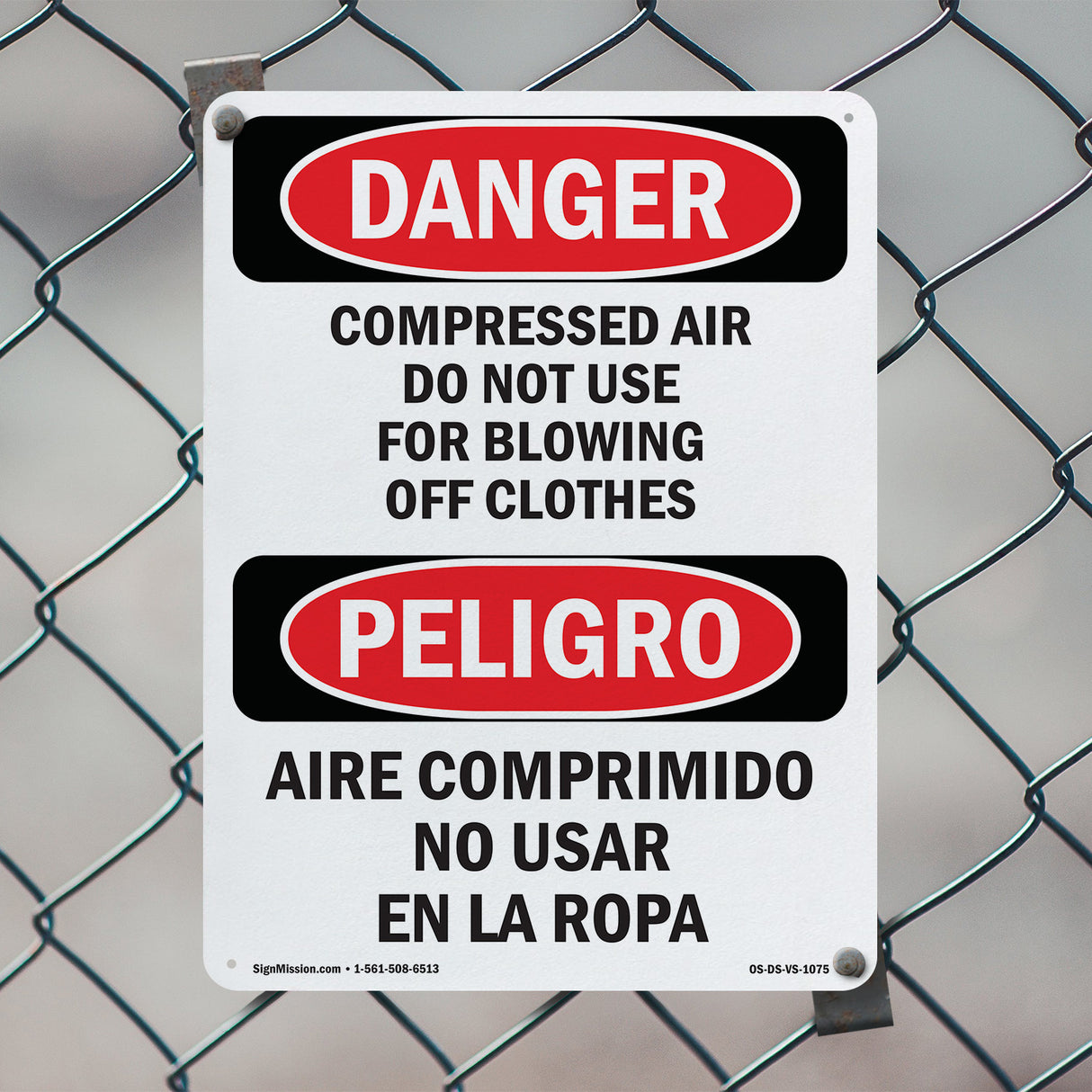 Compressed Air Not For Blowing Off Clothes