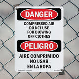 Compressed Air Not For Blowing Off Clothes