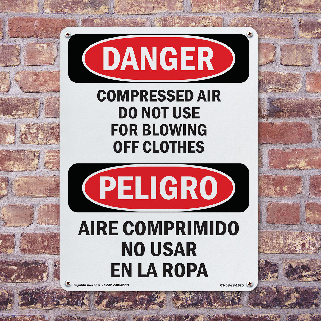 Compressed Air Not For Blowing Off Clothes