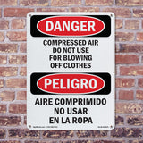 Compressed Air Not For Blowing Off Clothes