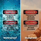 Compressed Air Not For Blowing Off Clothes