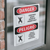 Confined Space Enter By Permit Only Spanish