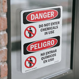 Do Not Enter Chemicals In Use