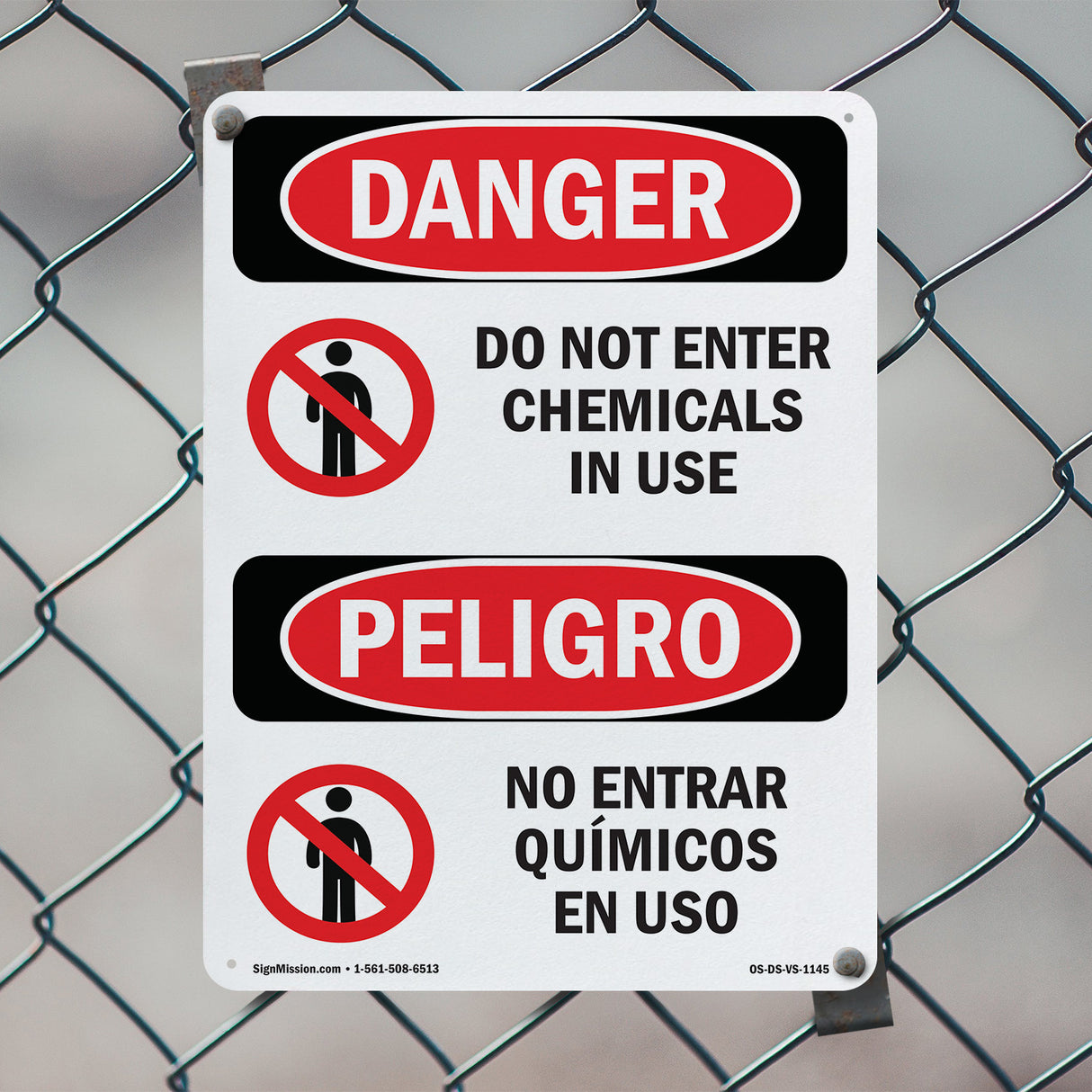 Do Not Enter Chemicals In Use