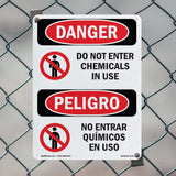 Do Not Enter Chemicals In Use