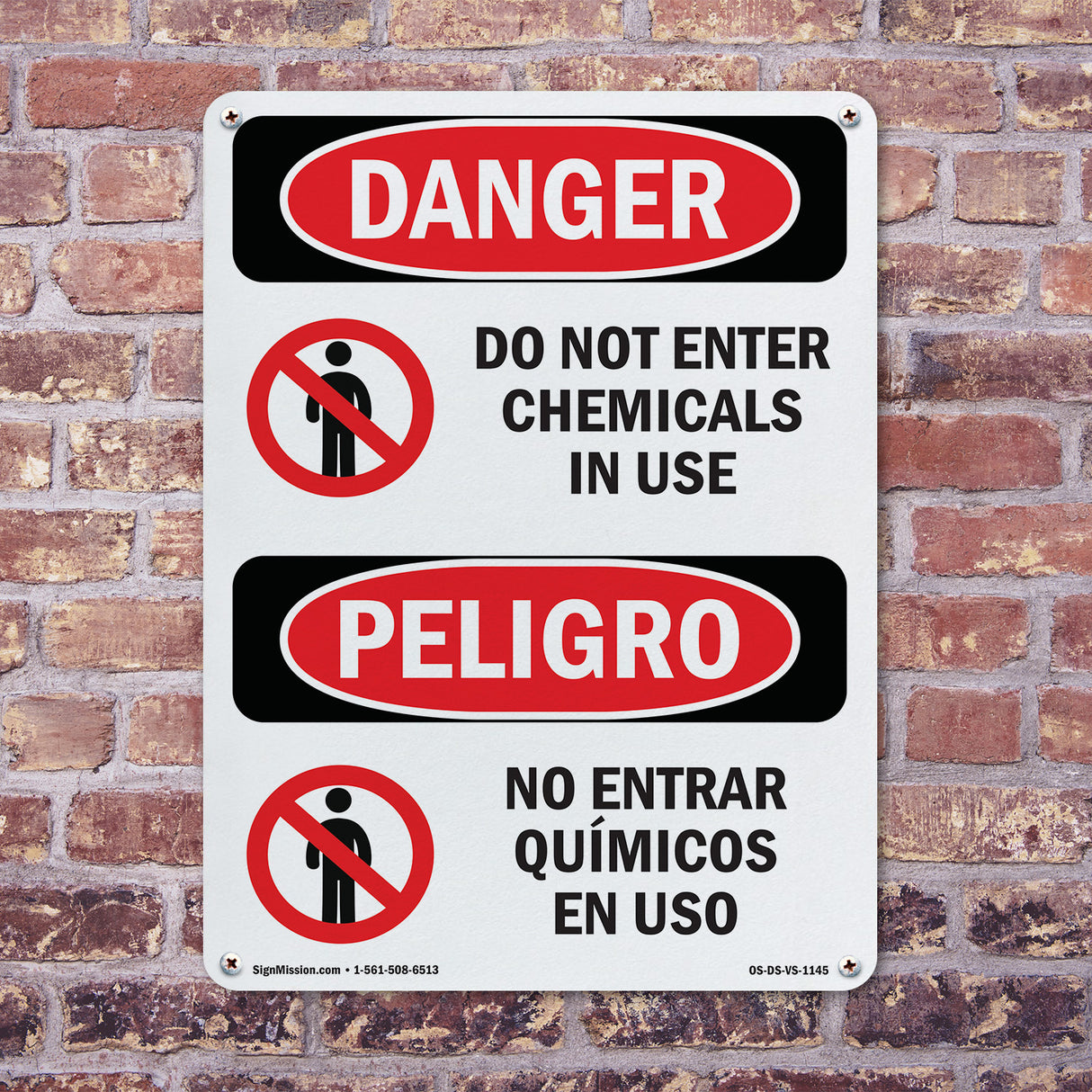 Do Not Enter Chemicals In Use