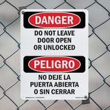 Do Not Leave Door Open Or Unlocked