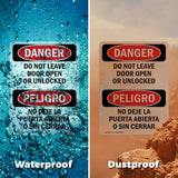 Do Not Leave Door Open Or Unlocked