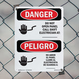Do Not Open Panel Call Shift Electrician