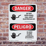 Do Not Open Panel Call Shift Electrician