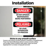 Do Not Operate Maintenance Being Performed