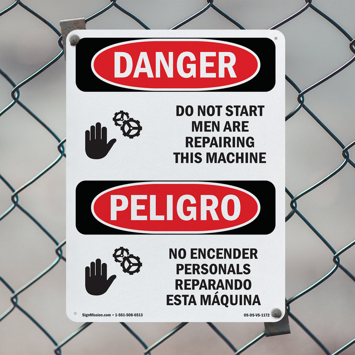 Do Not Start Men Are Repairing This Machine