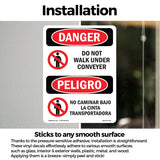 Do Not Walk Under Conveyor