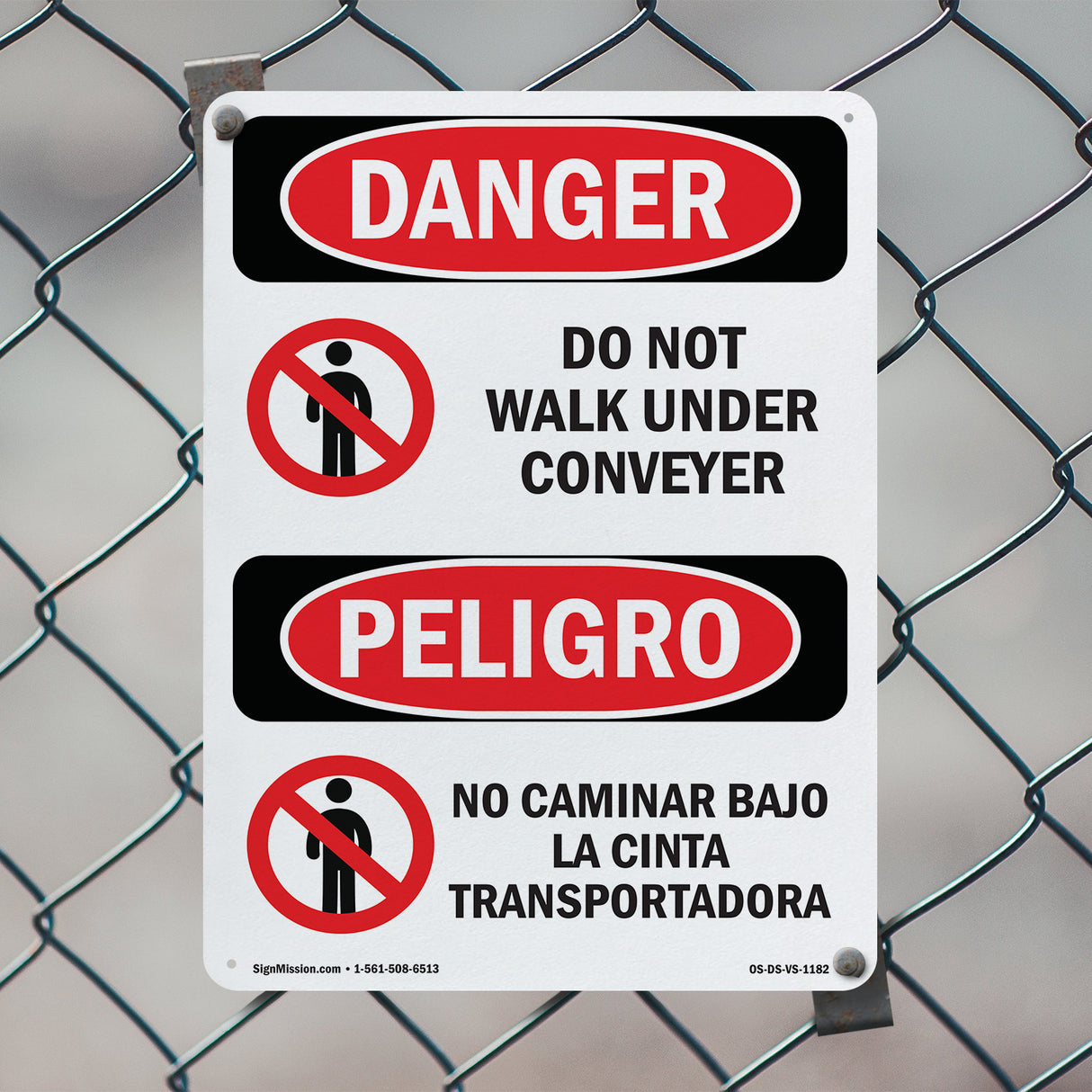 Do Not Walk Under Conveyor