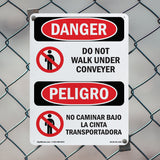 Do Not Walk Under Conveyor