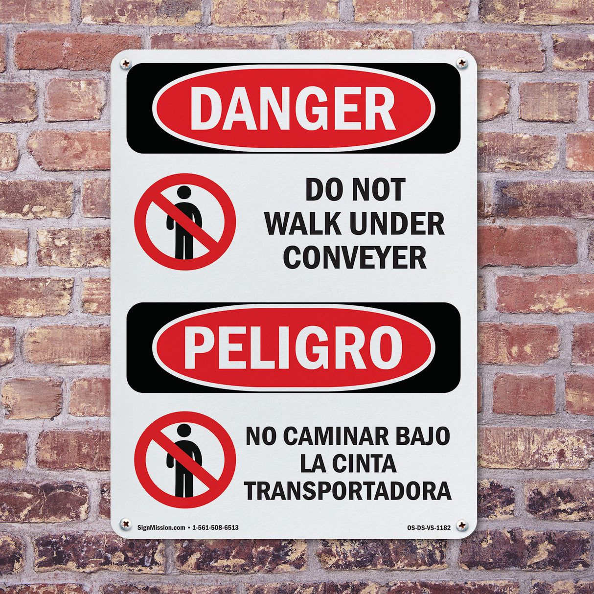 Do Not Walk Under Conveyor