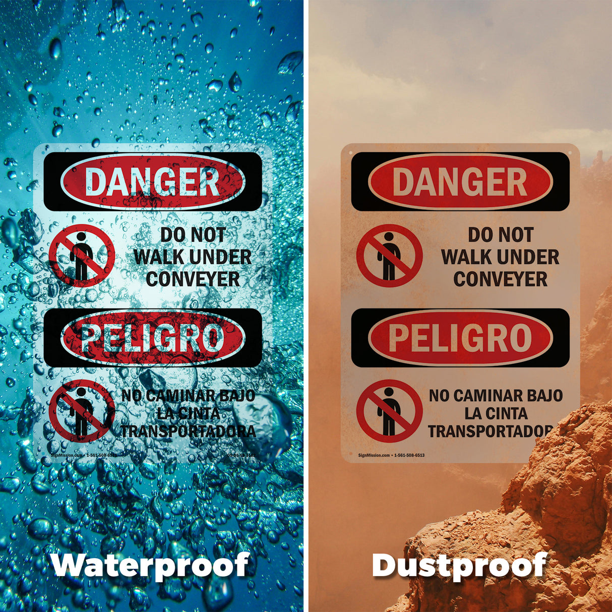 Do Not Walk Under Conveyor