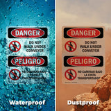Do Not Walk Under Conveyor