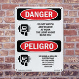 Do Not Watch Arc Welder At Work