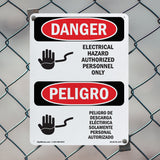 Electrical Hazard Authorized Personnel Only