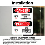 Explosive Gas No Smoking Spanish