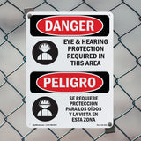 Eye And Hearing Protection Required