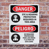 Eye And Hearing Protection Required